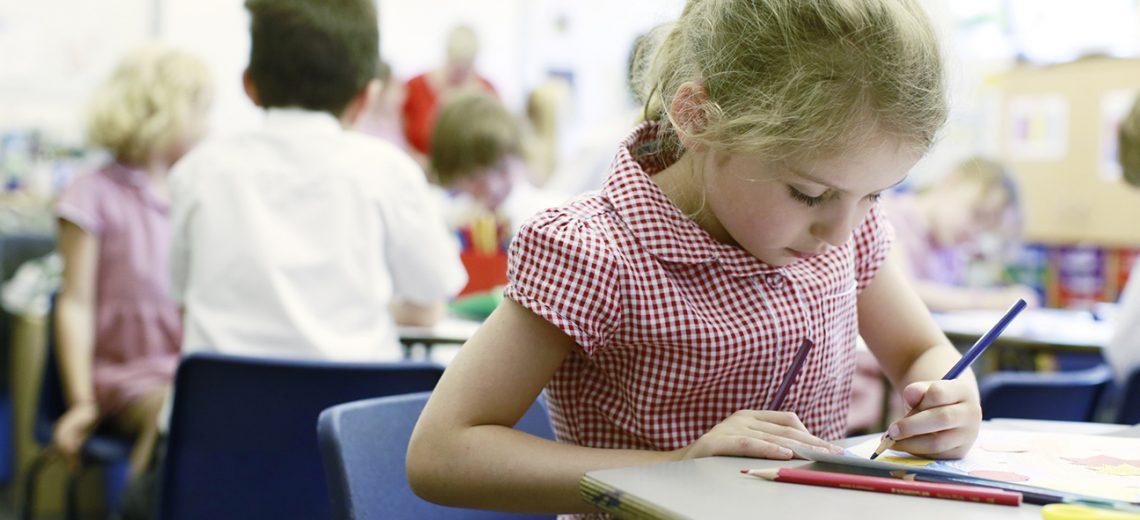 Pupil colouring at Gate House School