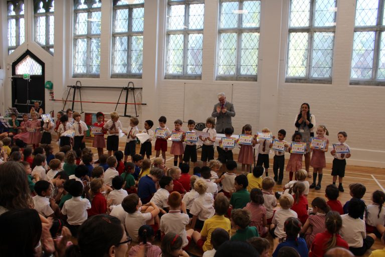 Reception Prize Giving Gatehouse School